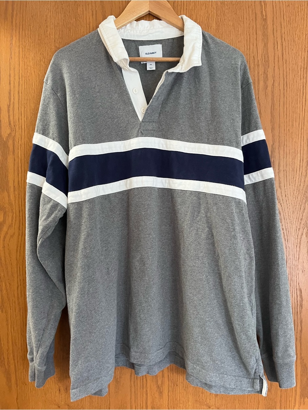 Old Navy Pieced-Stripe Jersey Rugby Men’s Size XXL 100% cotton